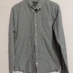 Vince Men's Striped Collared Button-Front Shirt Casual Dress Top Size Medium